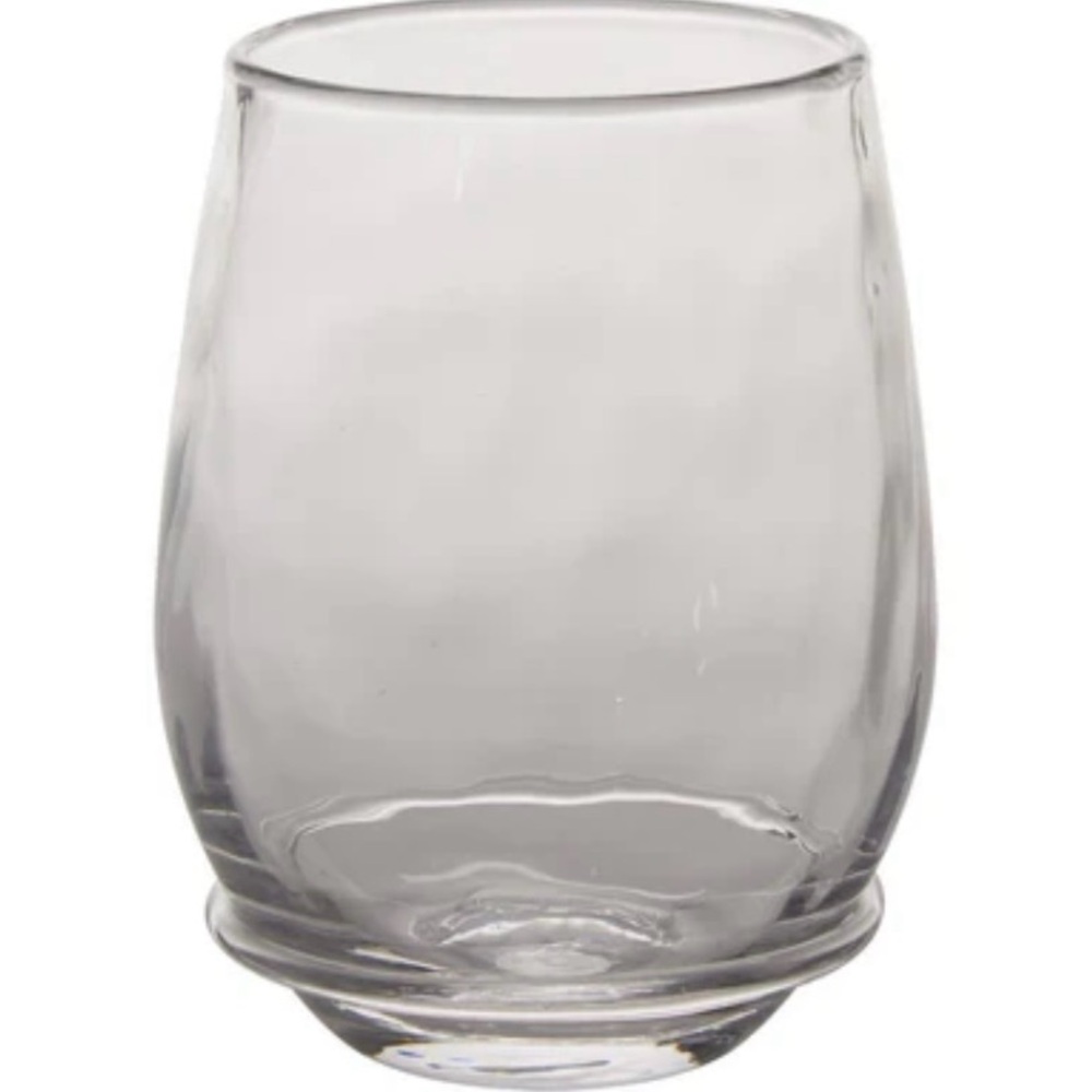 Juliska Carine Stemless White Wine Glasses, New in Box! Set of 4